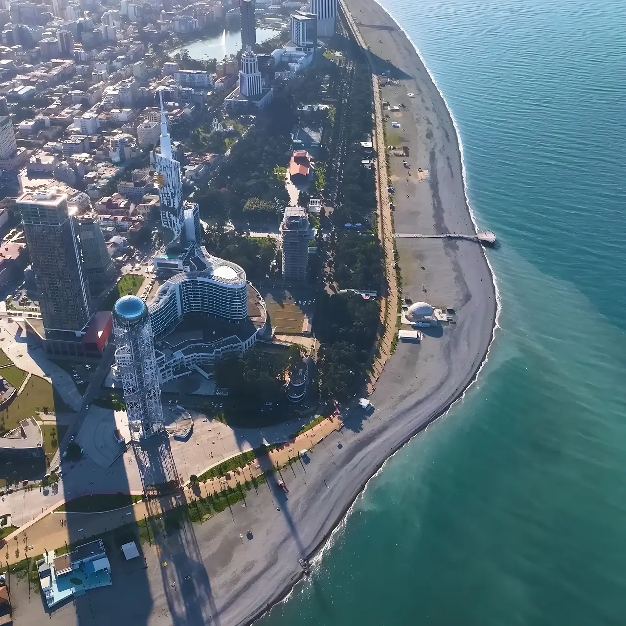 Batumi Coastline and Boulevard