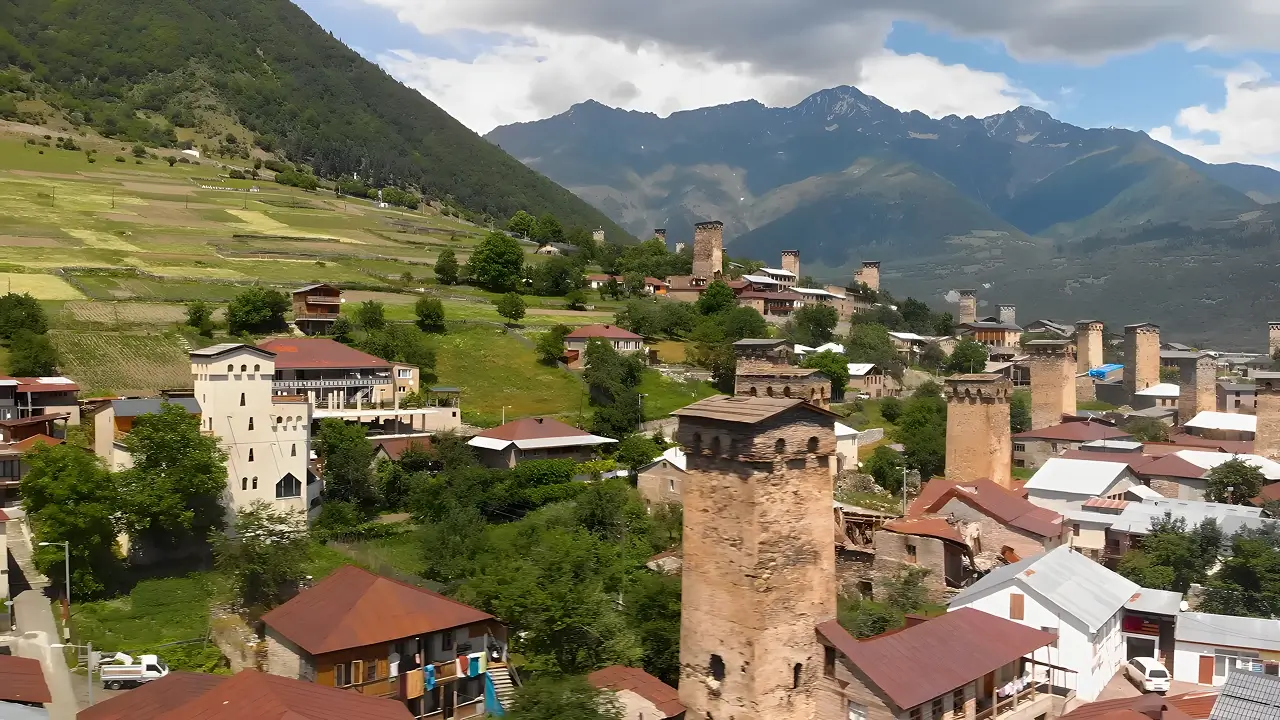 Mestia Towers in Svaneti