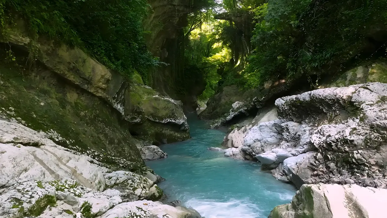 Okatse Canyon Waterfalls