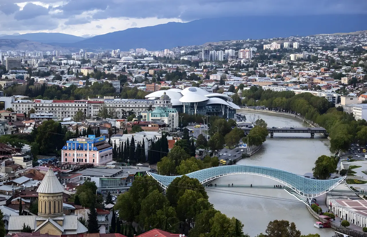 Tbilisi with Bridge of Peace